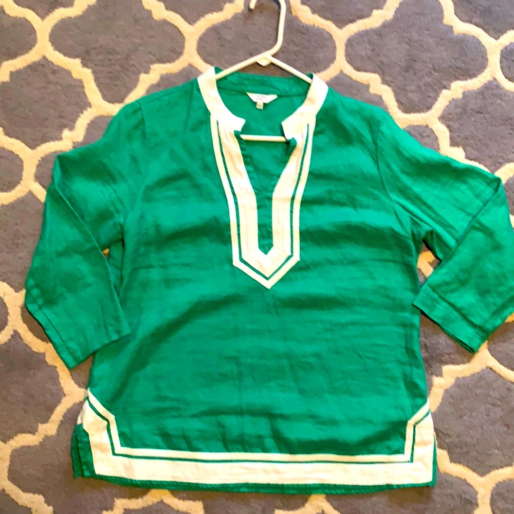 Kelly green tunic